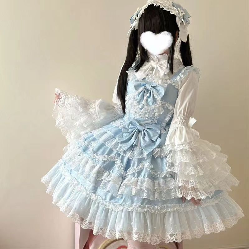 Victorian Women'S Formal Wear - Lolita Jsk Gorgeous Flower Wedding Suspender