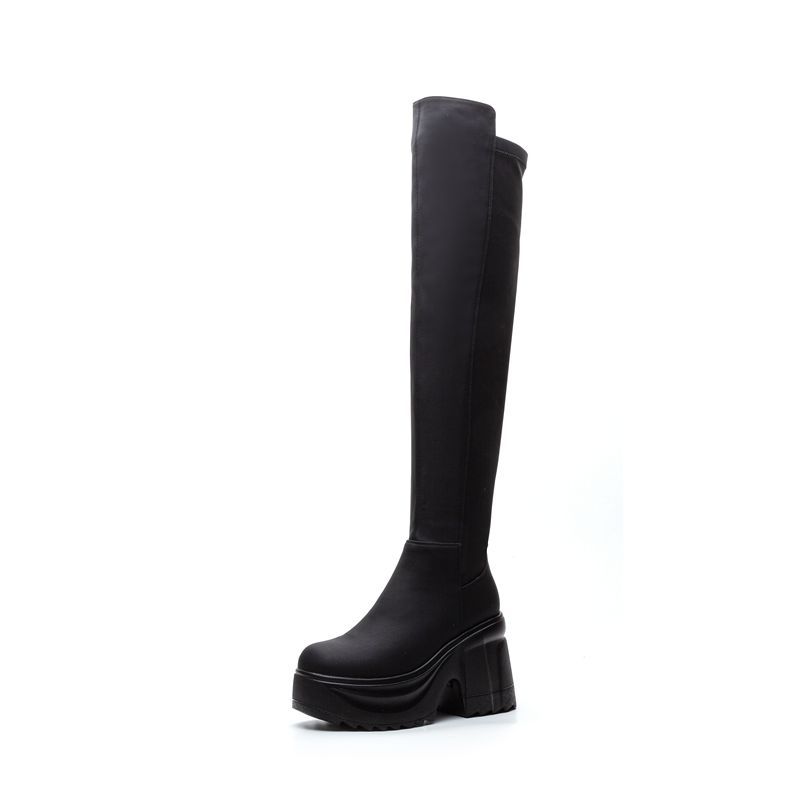Women'S Formal Day Wear - Womens Knee High Thick Sole Wide