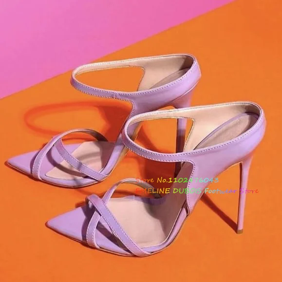 Women Formal Wear For Office - Pointed Leather High Heel Sandal Women