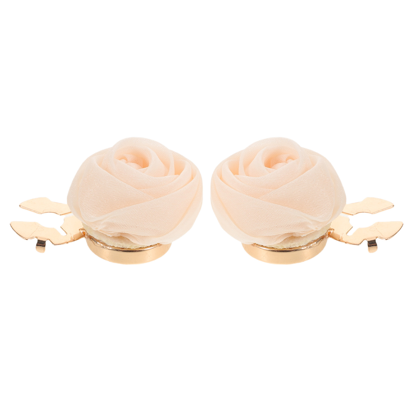 2Pcs Rose Flower Button Covers - Formal Wear Jewelry For Women reseña y precio