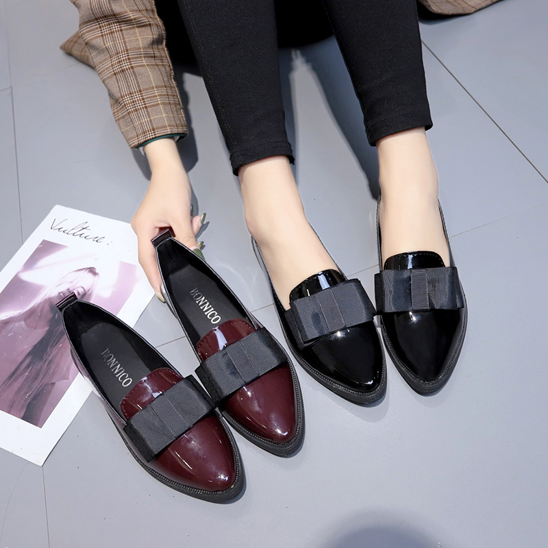 Black/ Wine Red Patent Leather - Women Formal Wear For Office reseña y precio