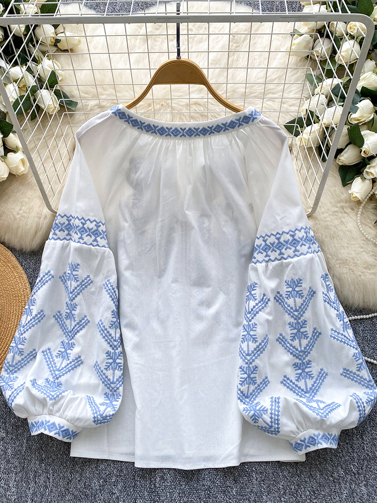 Women Blouse Embroidery Autumn - Women'S Formal Wear Blouse reseña y precio