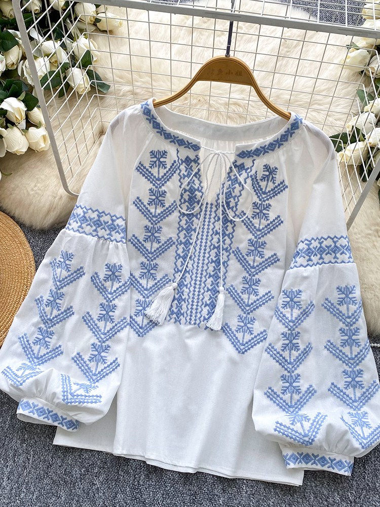 Women Blouse Embroidery Autumn - Women'S Formal Wear Blouse reseña y precio
