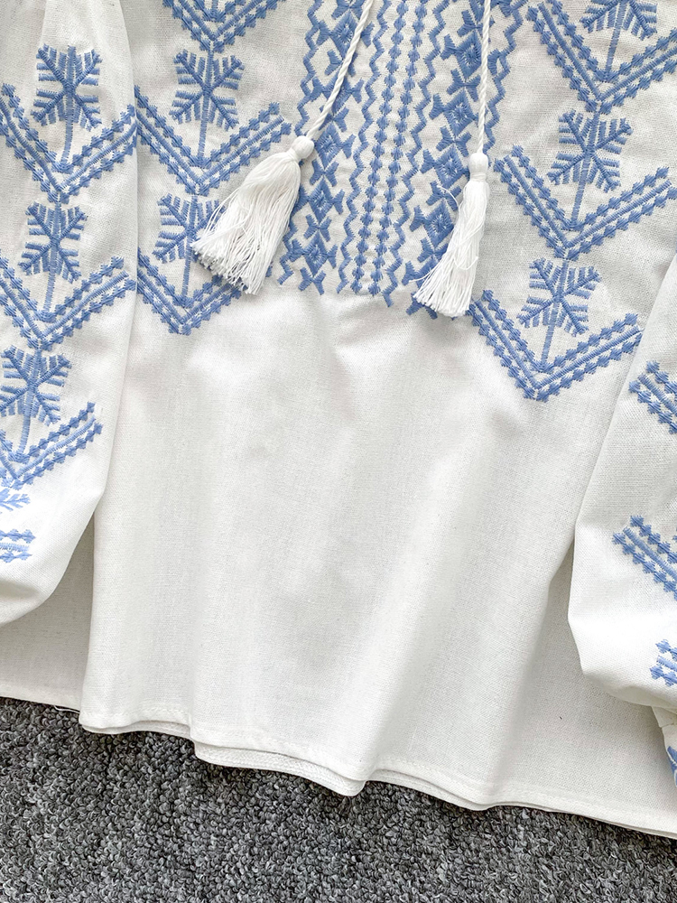 Women Blouse Embroidery Autumn - Women'S Formal Wear Blouse reseña y precio