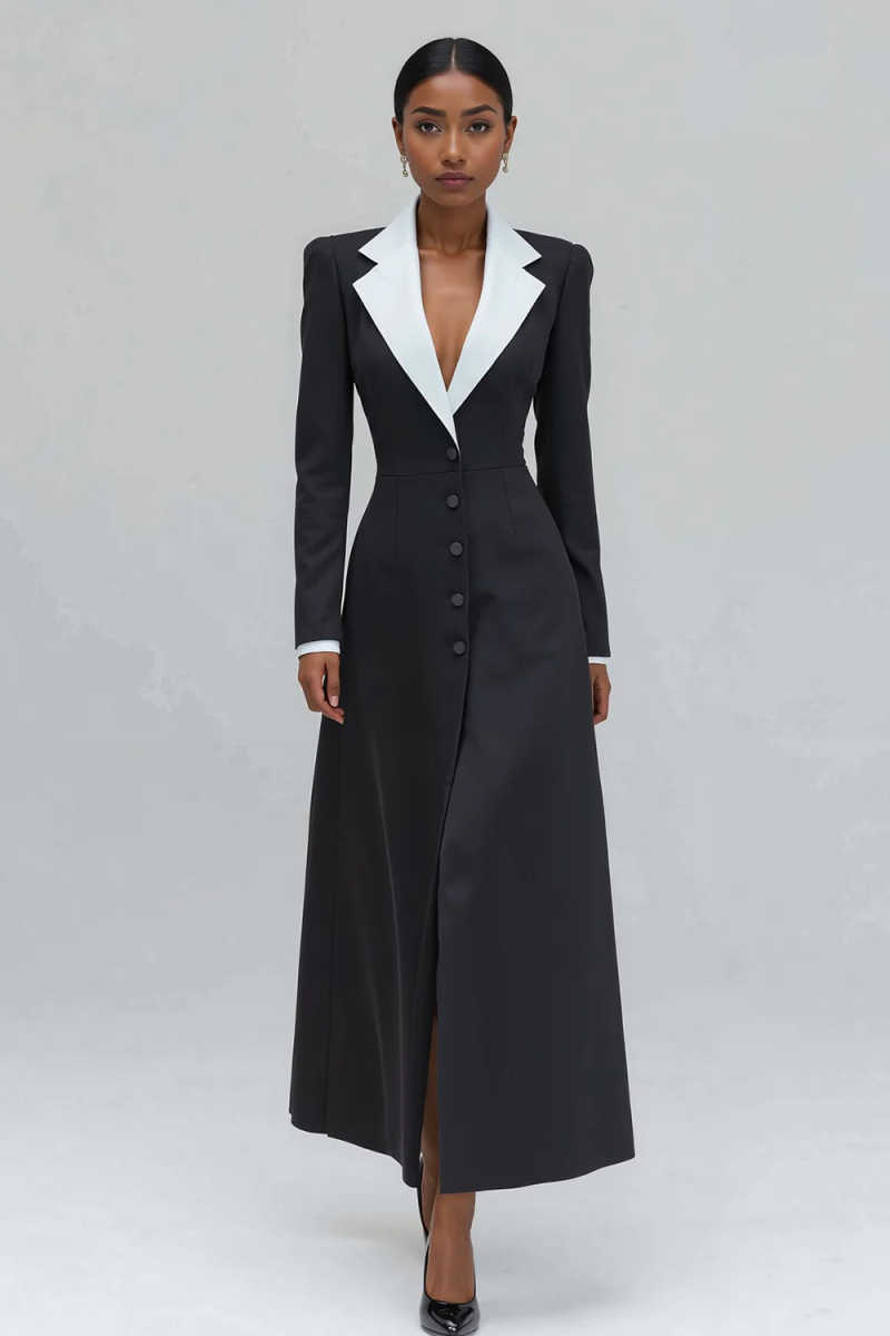 A Line Women Long Blazer Jacke - Women'S Formal Wear For A Wedding Guest reseña y precio