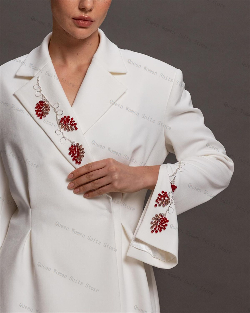 Luxury White Women Suit Skirt  - Women'S Formal Wear For A Wedding Guest reseña y precio