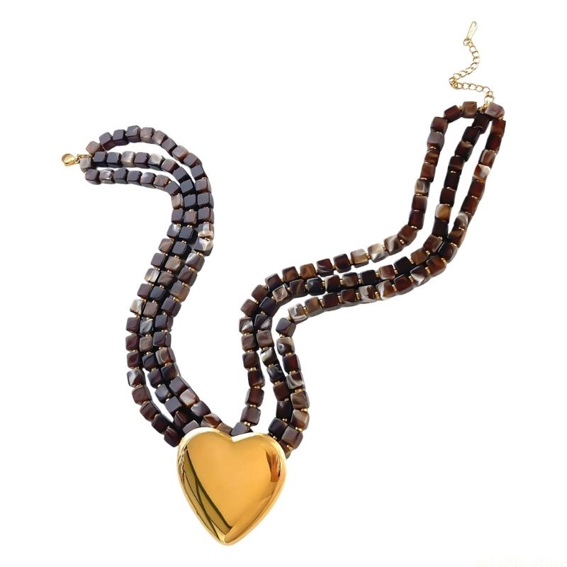 D46E Modern Bold Necklace With - Formal Wear Jewelry For Women reseña y precio