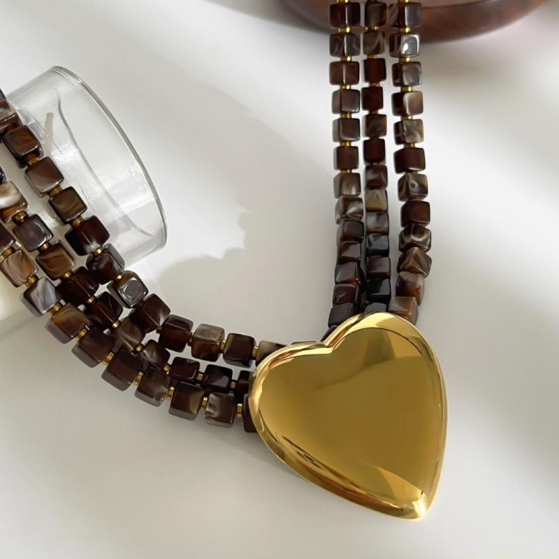 D46E Modern Bold Necklace With - Formal Wear Jewelry For Women reseña y precio