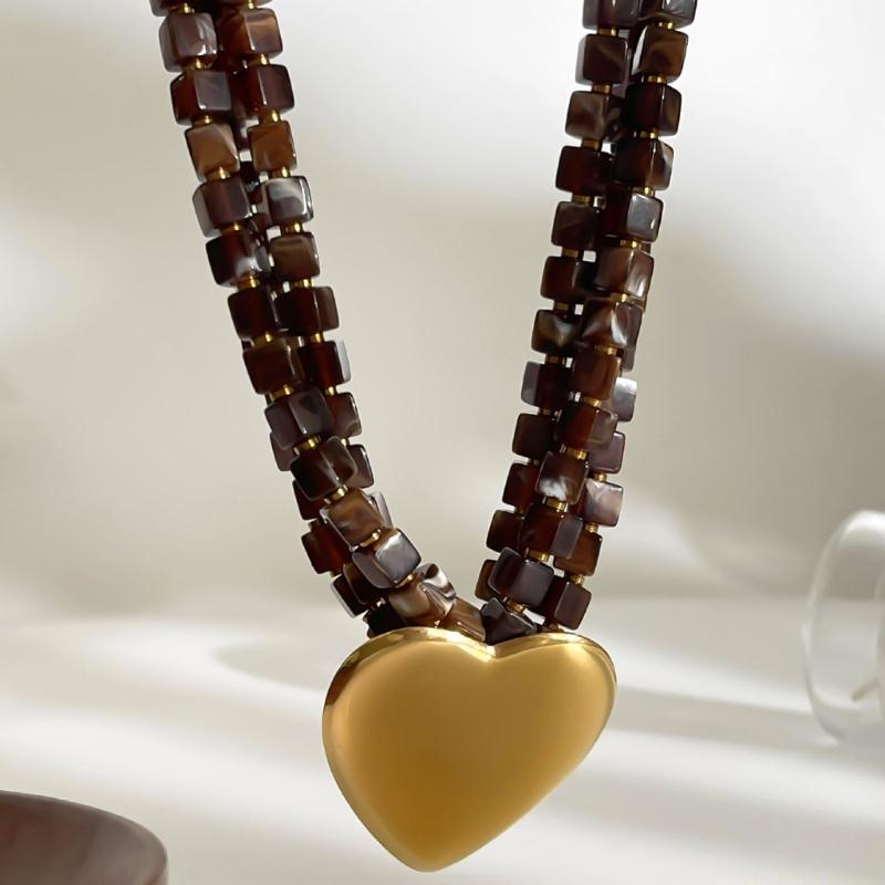 D46E Modern Bold Necklace With - Formal Wear Jewelry For Women reseña y precio