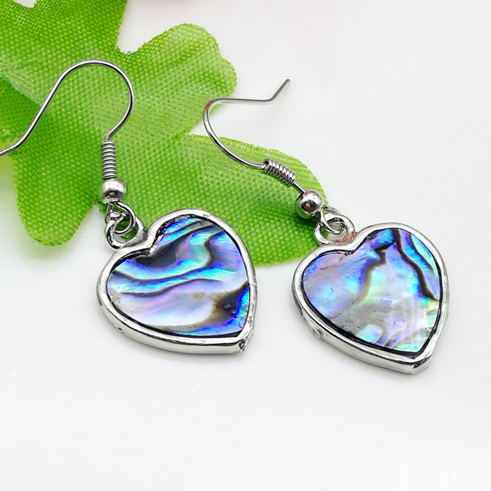 1Pair Heart Shaped Abalone She - Formal Wear Jewelry For Women reseña y precio