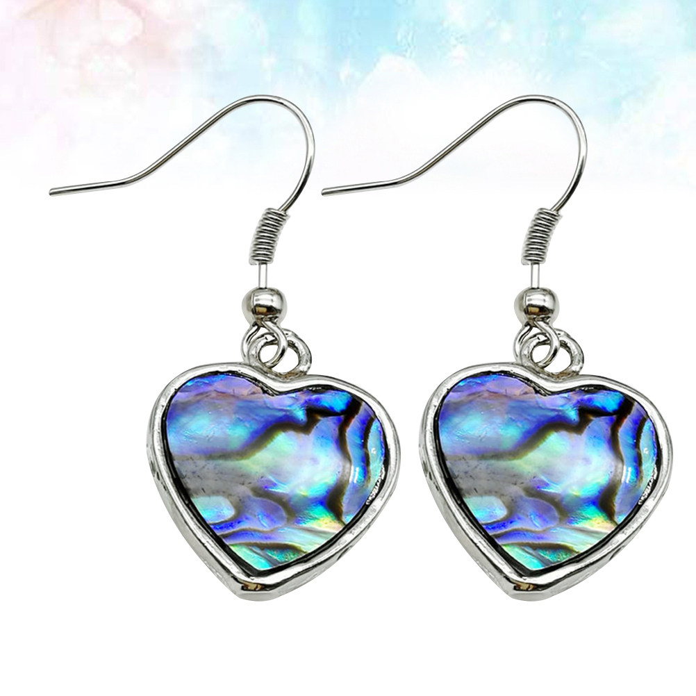 1Pair Heart Shaped Abalone She - Formal Wear Jewelry For Women reseña y precio