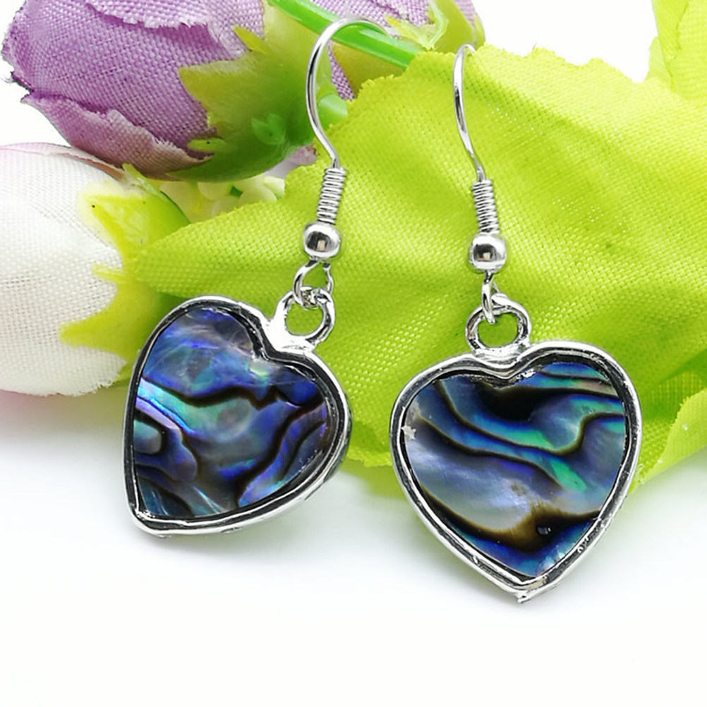 1Pair Heart Shaped Abalone She - Formal Wear Jewelry For Women reseña y precio