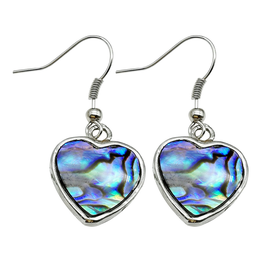 1Pair Heart Shaped Abalone She - Formal Wear Jewelry For Women reseña y precio