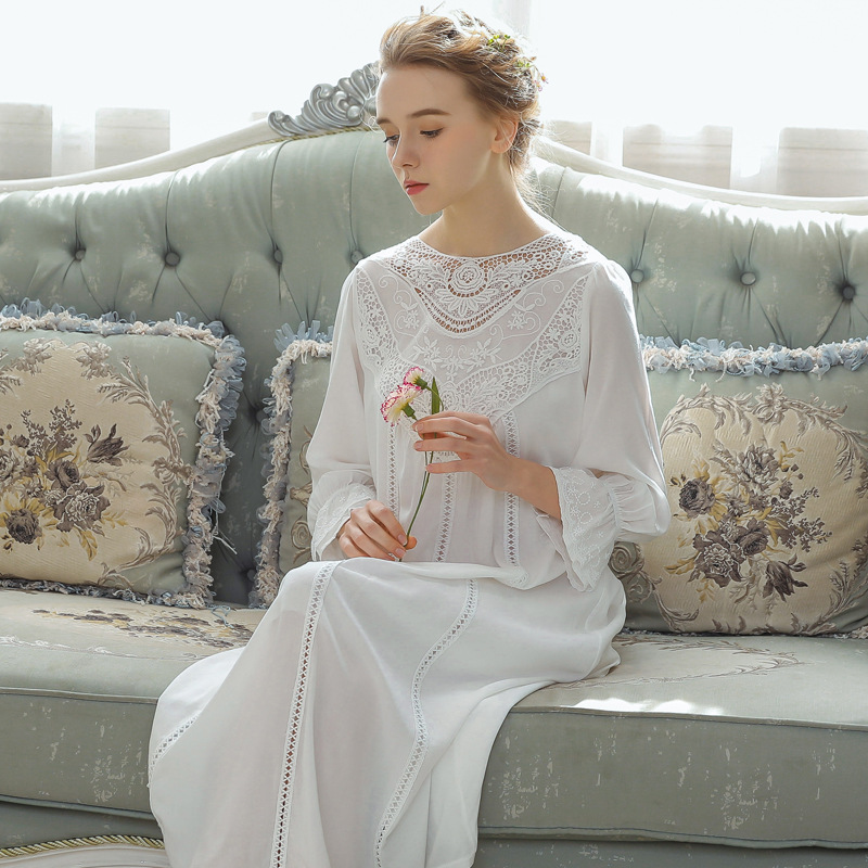 Romantic Lace Nightdress Women - Victorian Women'S Formal Wear reseña y precio