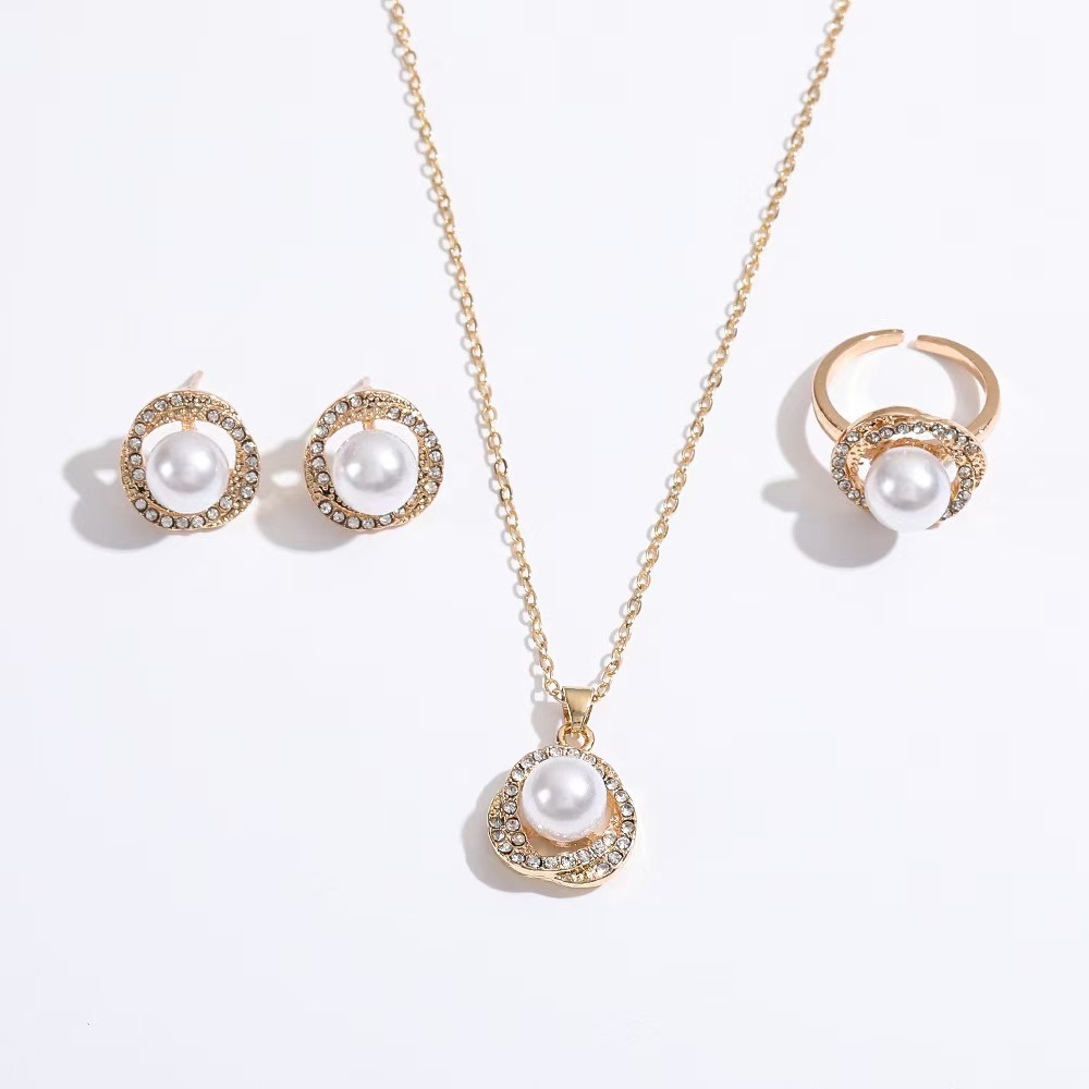 3PCS Elegant Floral Wrapped Pe - Formal Wear Jewelry For Women reseña y precio