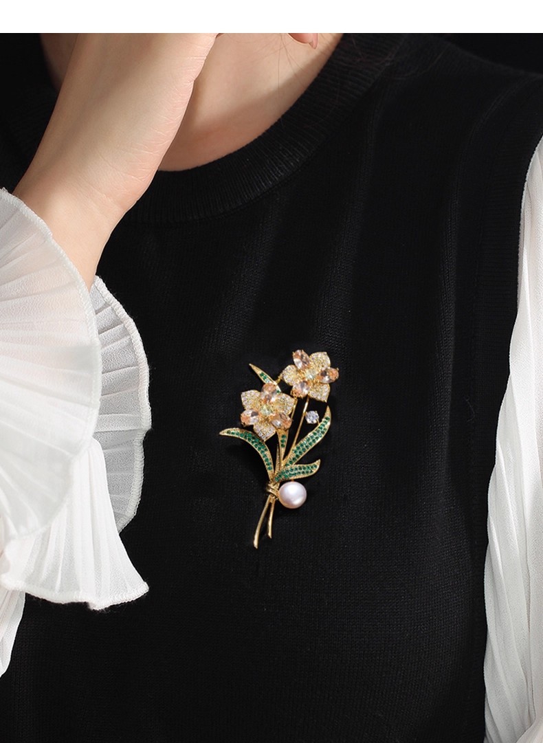 Bridal Bouquet Brooch, Victori - Victorian Women'S Formal Wear reseña y precio