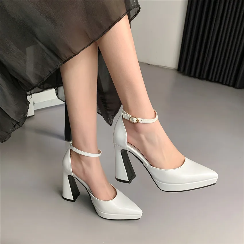 Red Black Patent Leather Platf - Women Formal Wear For Office reseña y precio