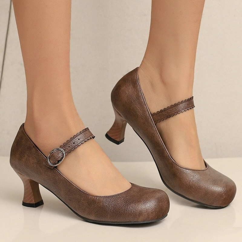 Women Retro Mary Jane Pumps Ro - Formal Women Daily Wear Shoes reseña y precio