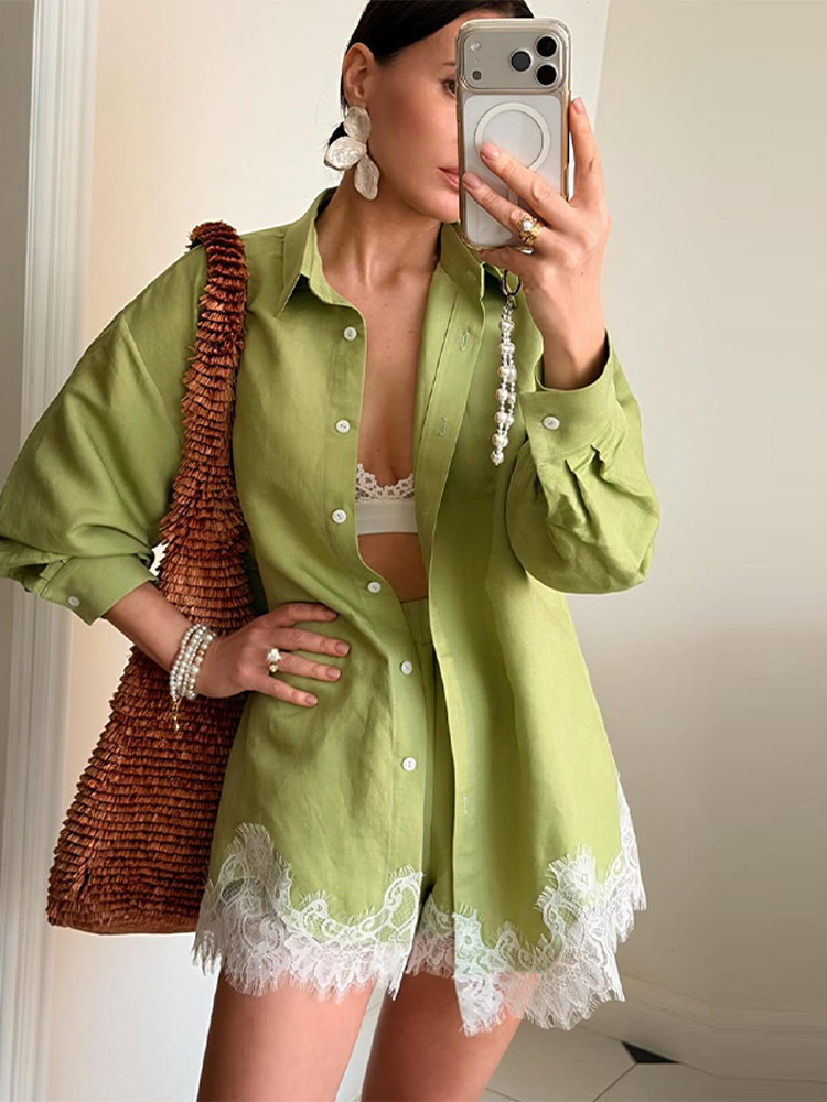 Chic Women Office Shirt Set Ca - Women'S Formal Wear Blouse reseña y precio