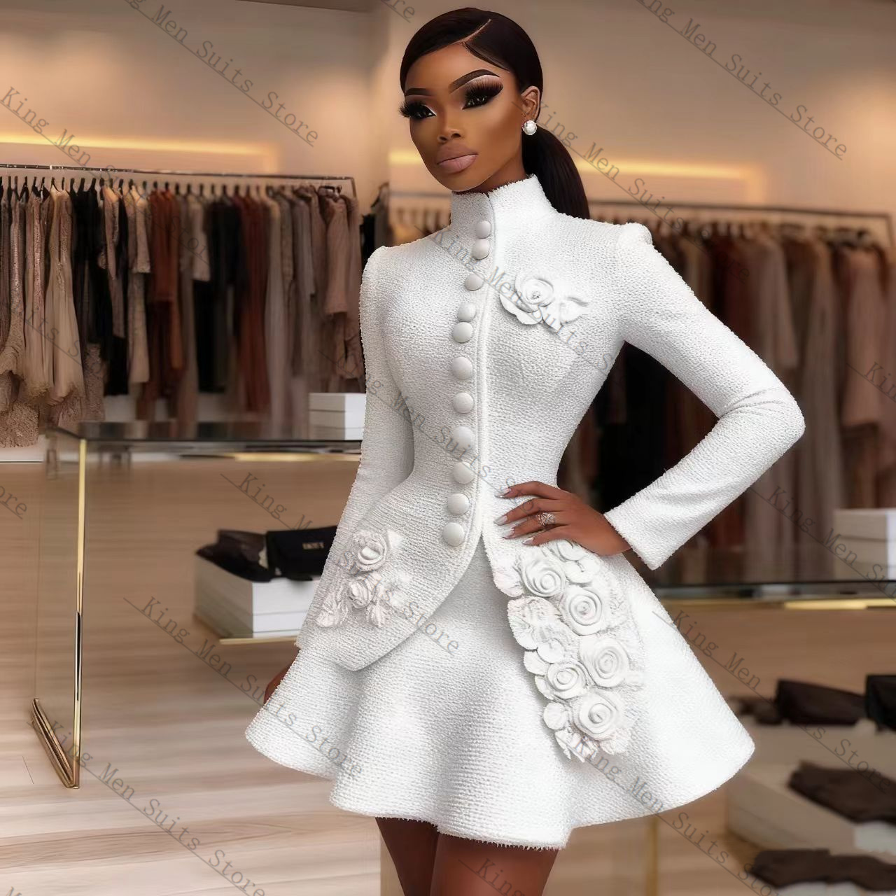 Luxury White Women Suit Set 2  - Women'S Formal Wear For A Wedding Guest reseña y precio