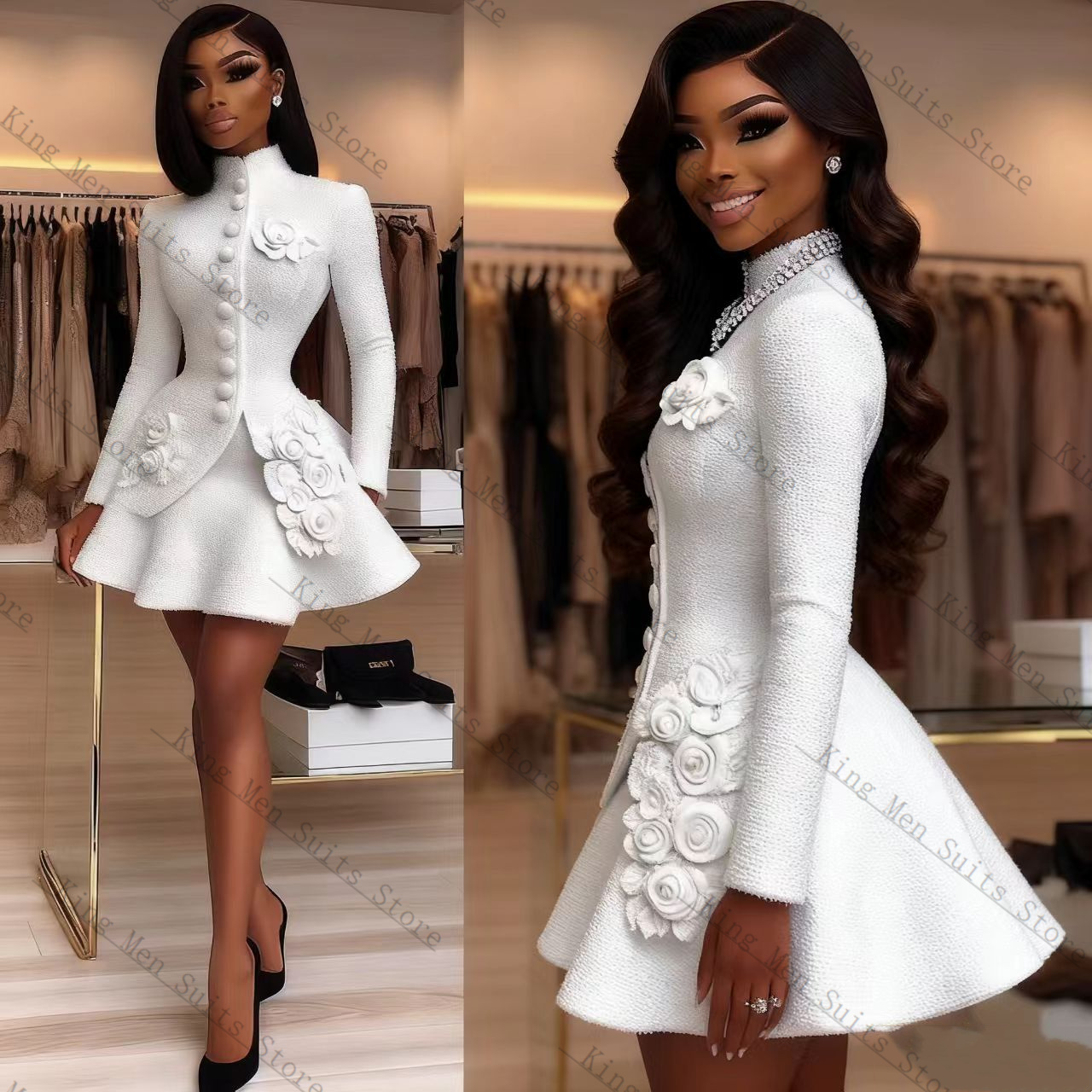 Luxury White Women Suit Set 2  - Women'S Formal Wear For A Wedding Guest reseña y precio