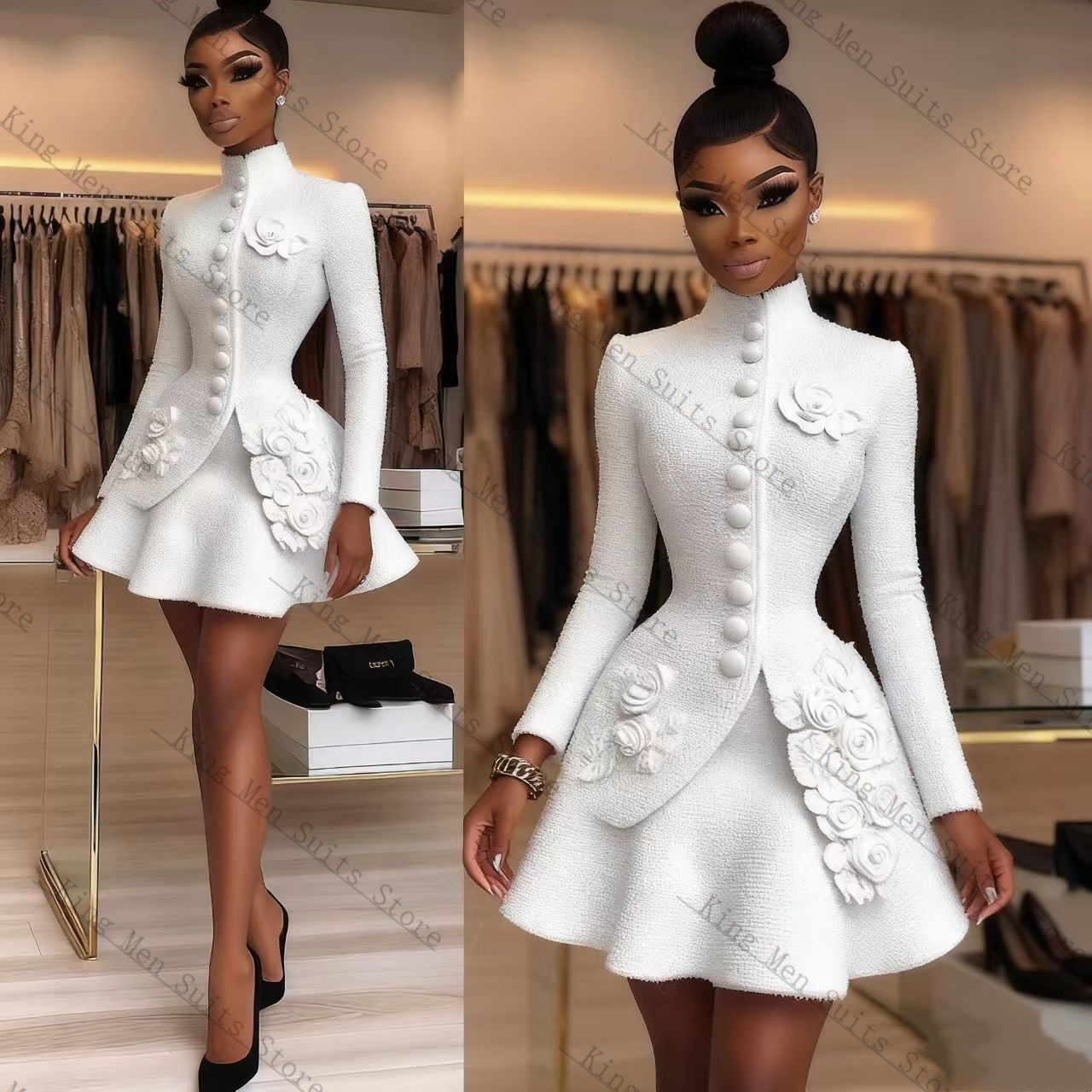 Luxury White Women Suit Set 2  - Women'S Formal Wear For A Wedding Guest reseña y precio