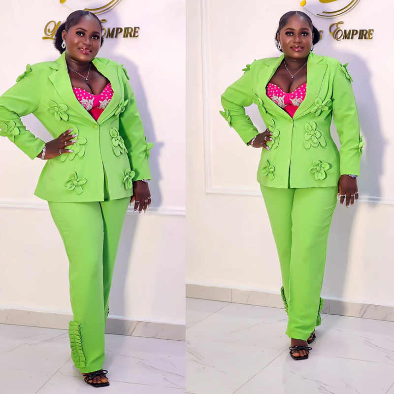 Plus Size Green Women Blazer S - Women'S Formal Wear For A Wedding Guest reseña y precio