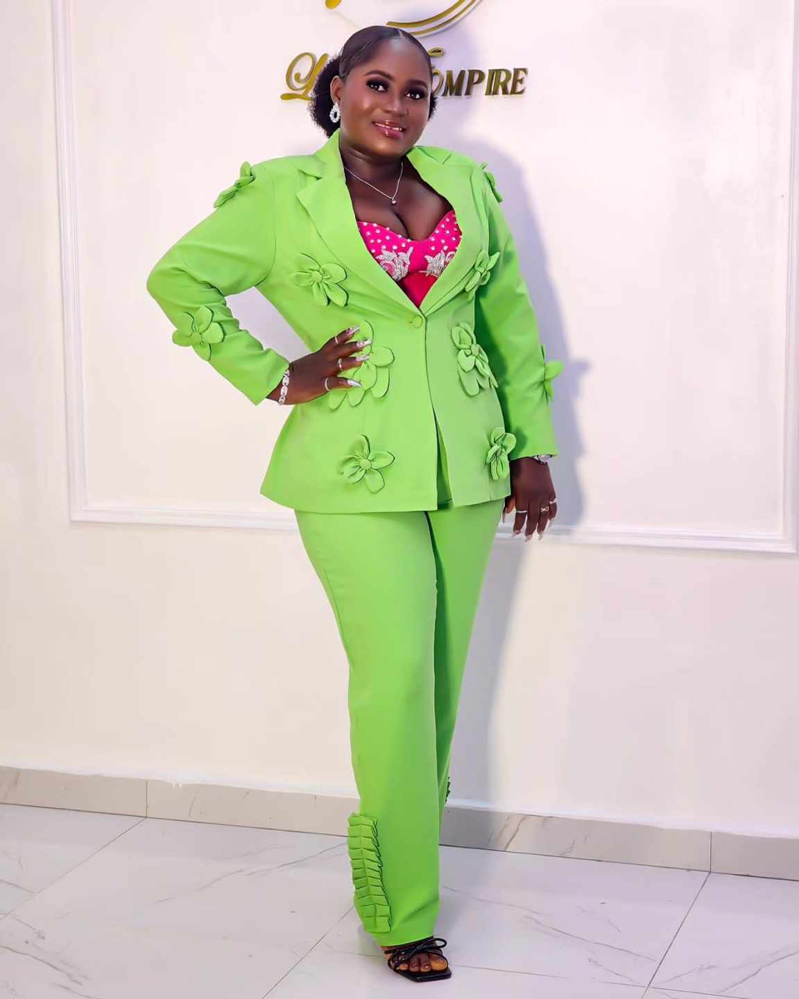 Plus Size Green Women Blazer S - Women'S Formal Wear For A Wedding Guest reseña y precio
