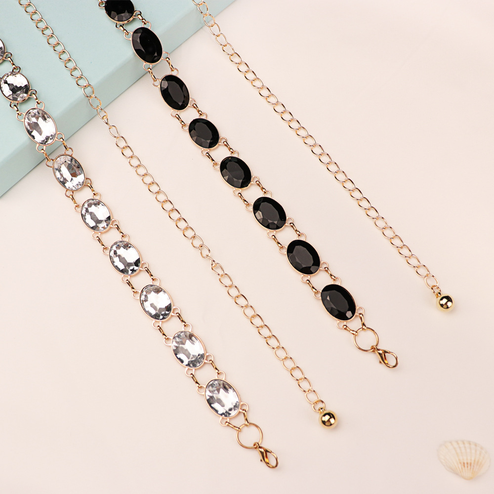 Chic Rhinestone Waist Chain Wo - Formal Wear Jewelry For Women reseña y precio