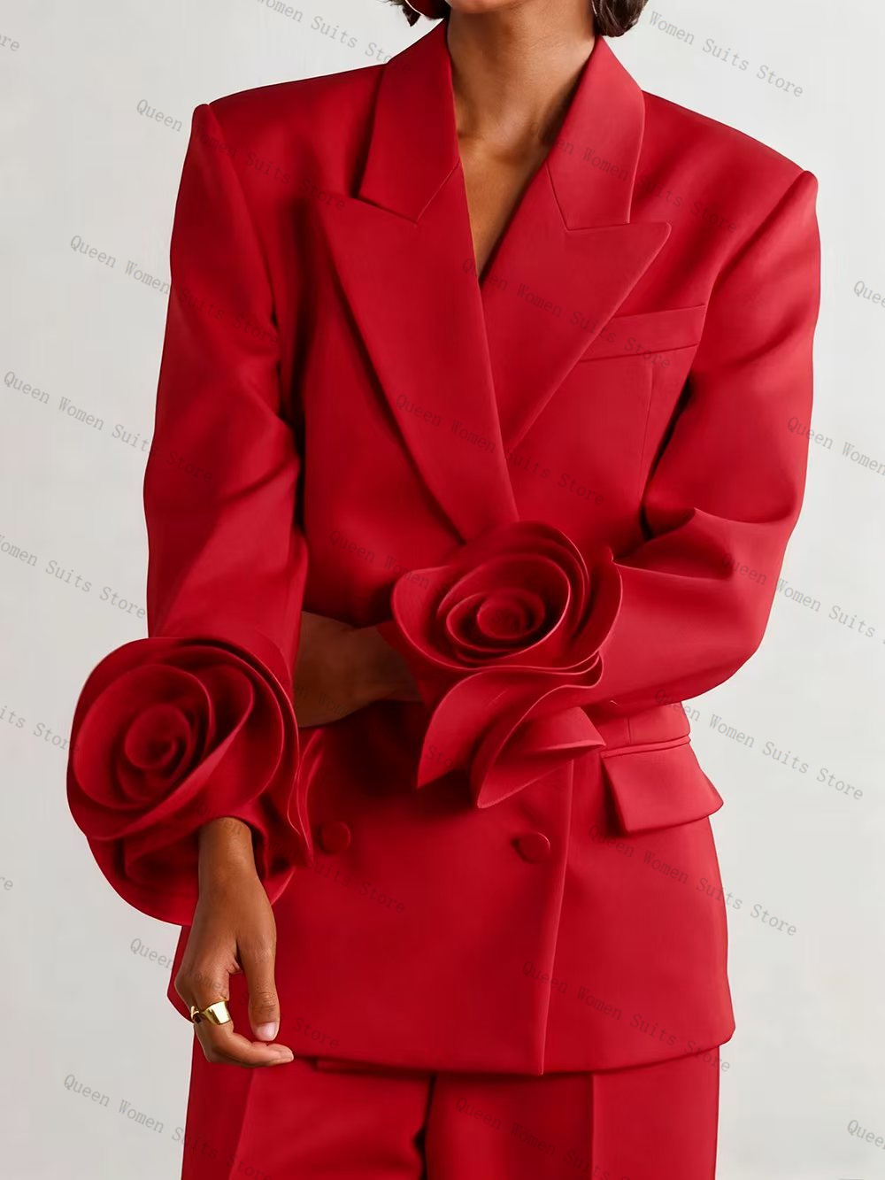 Luxury Red Women Suit Set 2 Pc - Women'S Formal Wear For A Wedding Guest reseña y precio