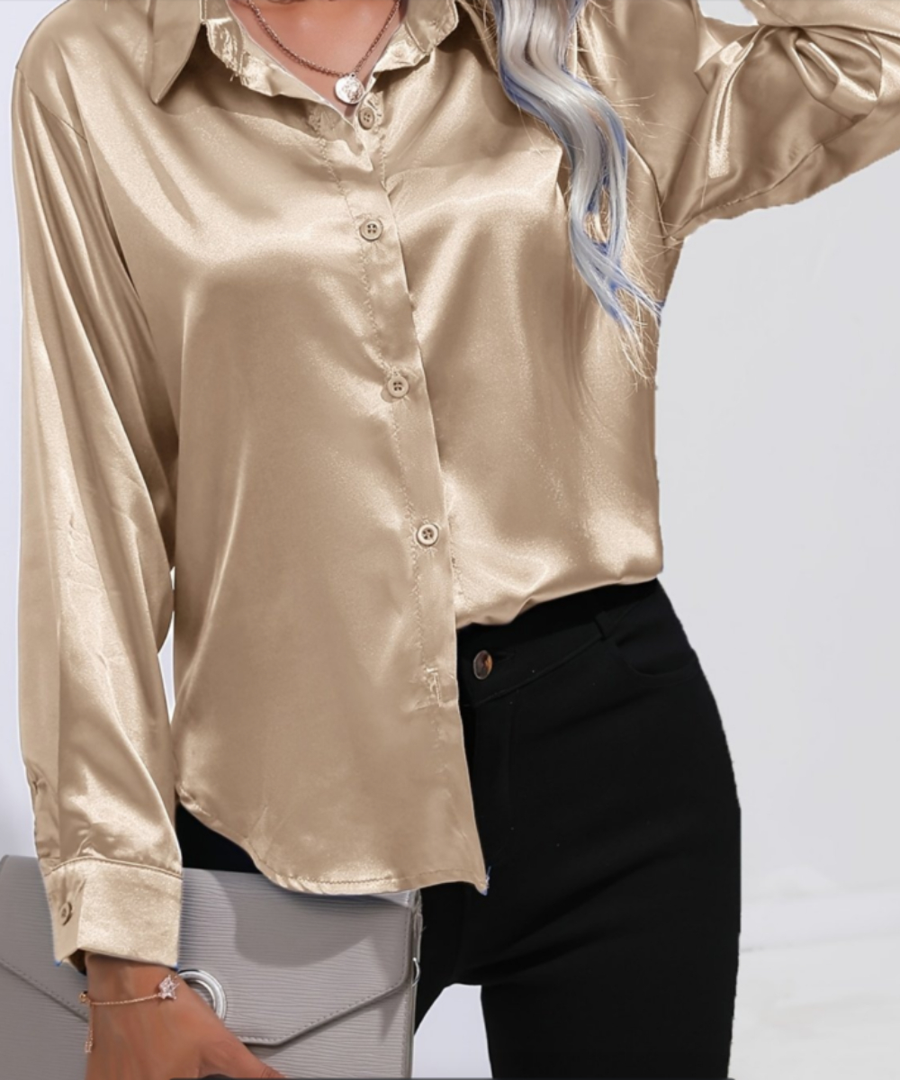Plus Size Casual Women Silk Sh - Women'S Formal Wear Blouse reseña y precio