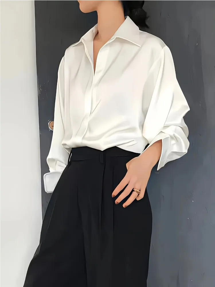 Plus Size Casual Women Silk Sh - Women'S Formal Wear Blouse reseña y precio