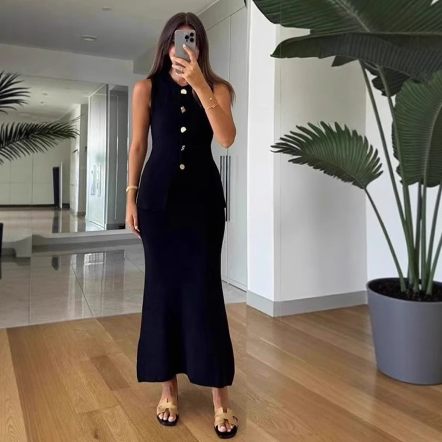 Round-neck Single-breasted Sle - Women'S Formal Day Wear reseña y precio