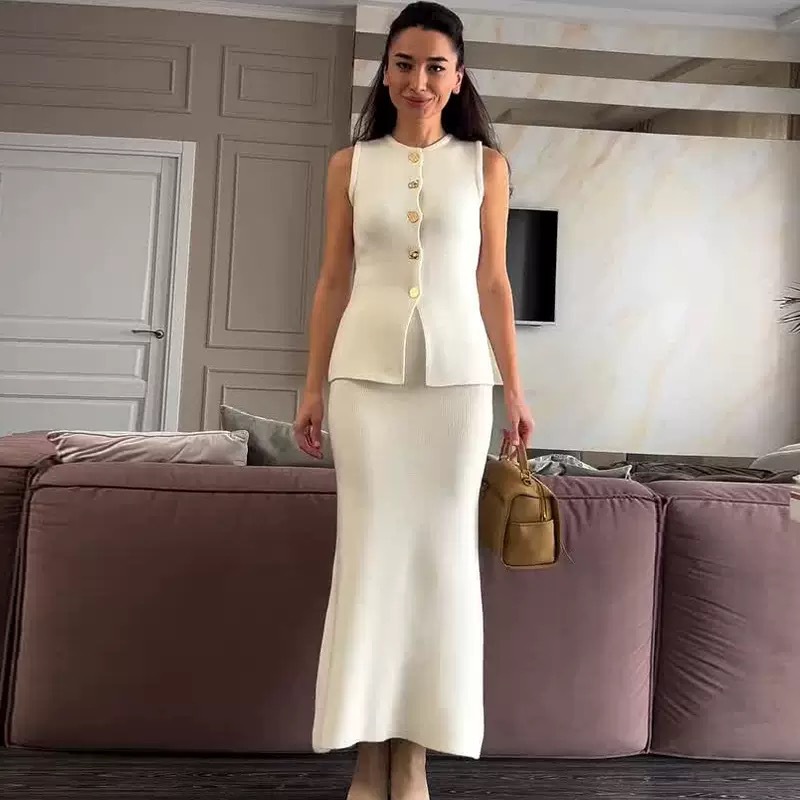Round-neck Single-breasted Sle - Women'S Formal Day Wear reseña y precio