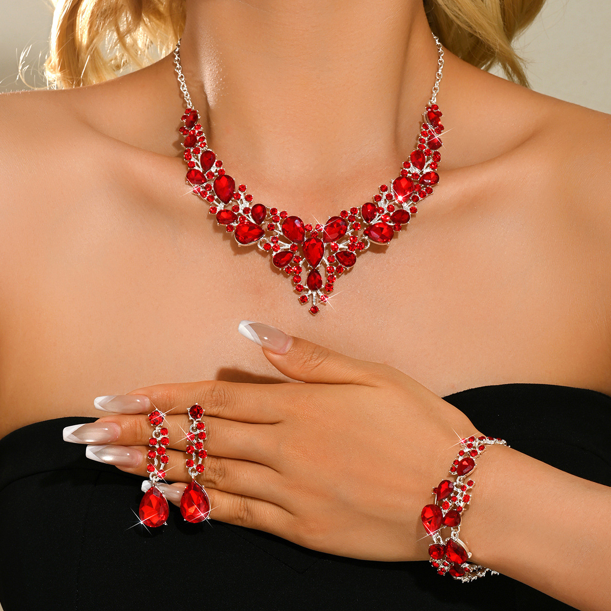 Fashion 3pcs Set Alloy Jewelry - Formal Wear Jewelry For Women reseña y precio