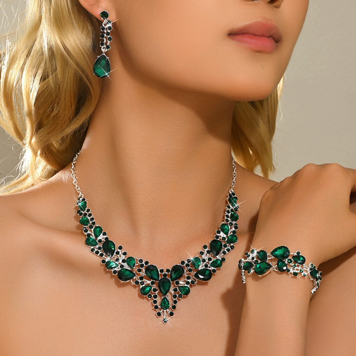 Fashion 3pcs Set Alloy Jewelry - Formal Wear Jewelry For Women reseña y precio