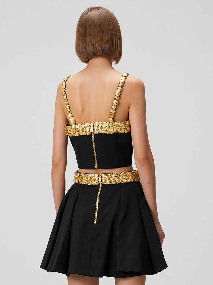 VC Black Two Piece Set Dress w - Women'S Formal Evening Wear Tops reseña y precio