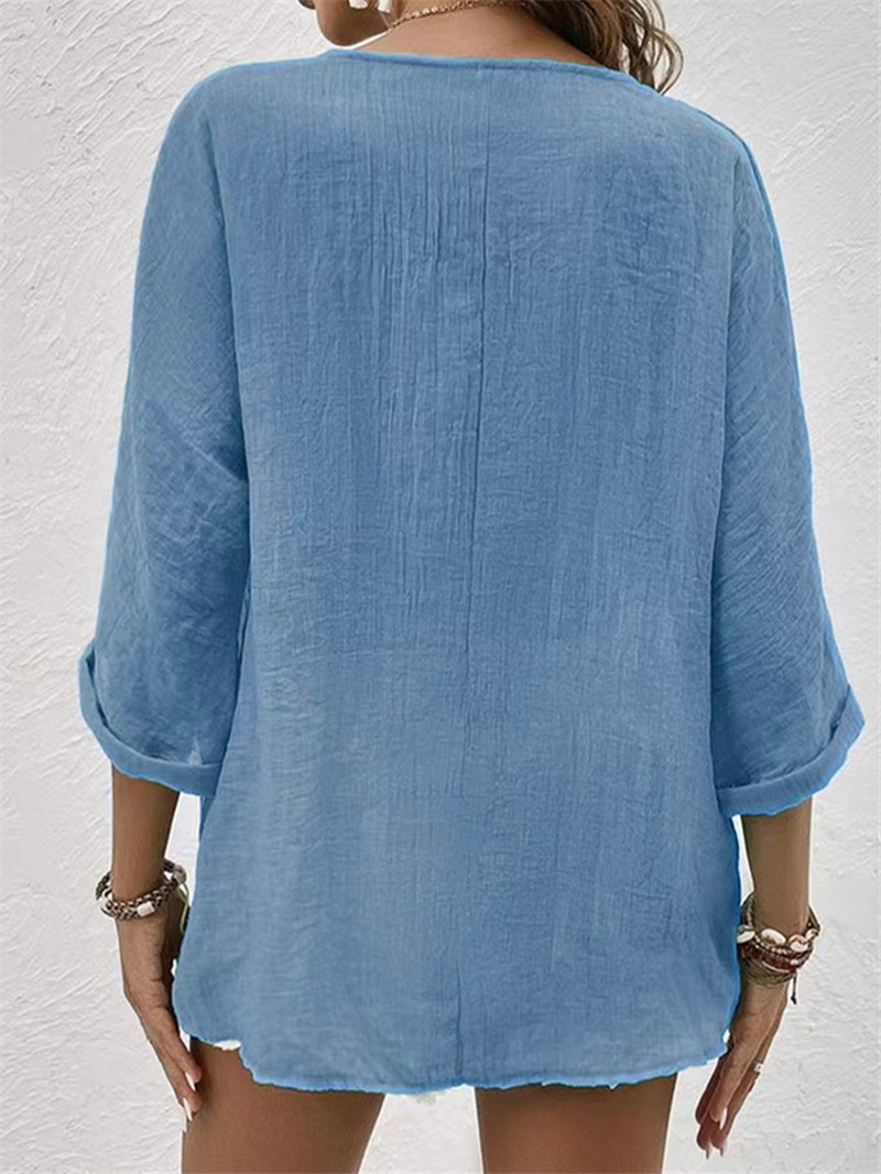 Elegant Buttons Solid Blouse S - Women'S Formal Wear Blouse reseña y precio