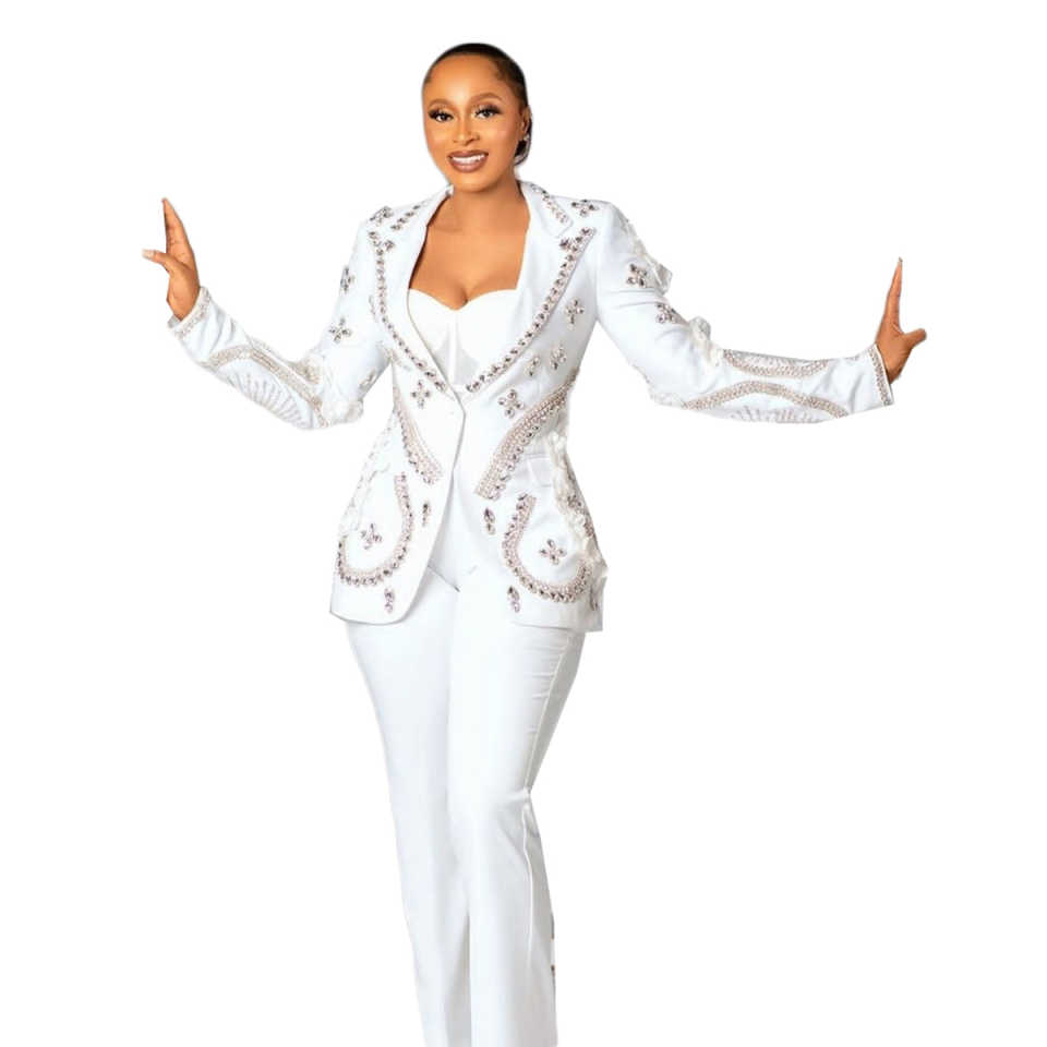 Luxury Women Pants Suits 2 Pcs - Women'S Formal Wear For A Wedding Guest reseña y precio