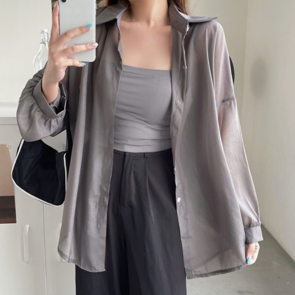 Casual Sun Protection Women Sh - Women'S Formal Wear Blouse reseña y precio
