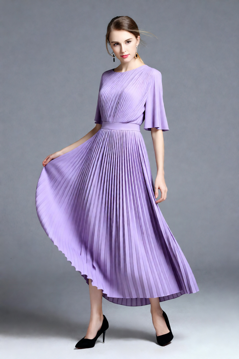 Women's Lilac Cape Sleeve Plea - Women'S Formal Wear For A Wedding Guest reseña y precio