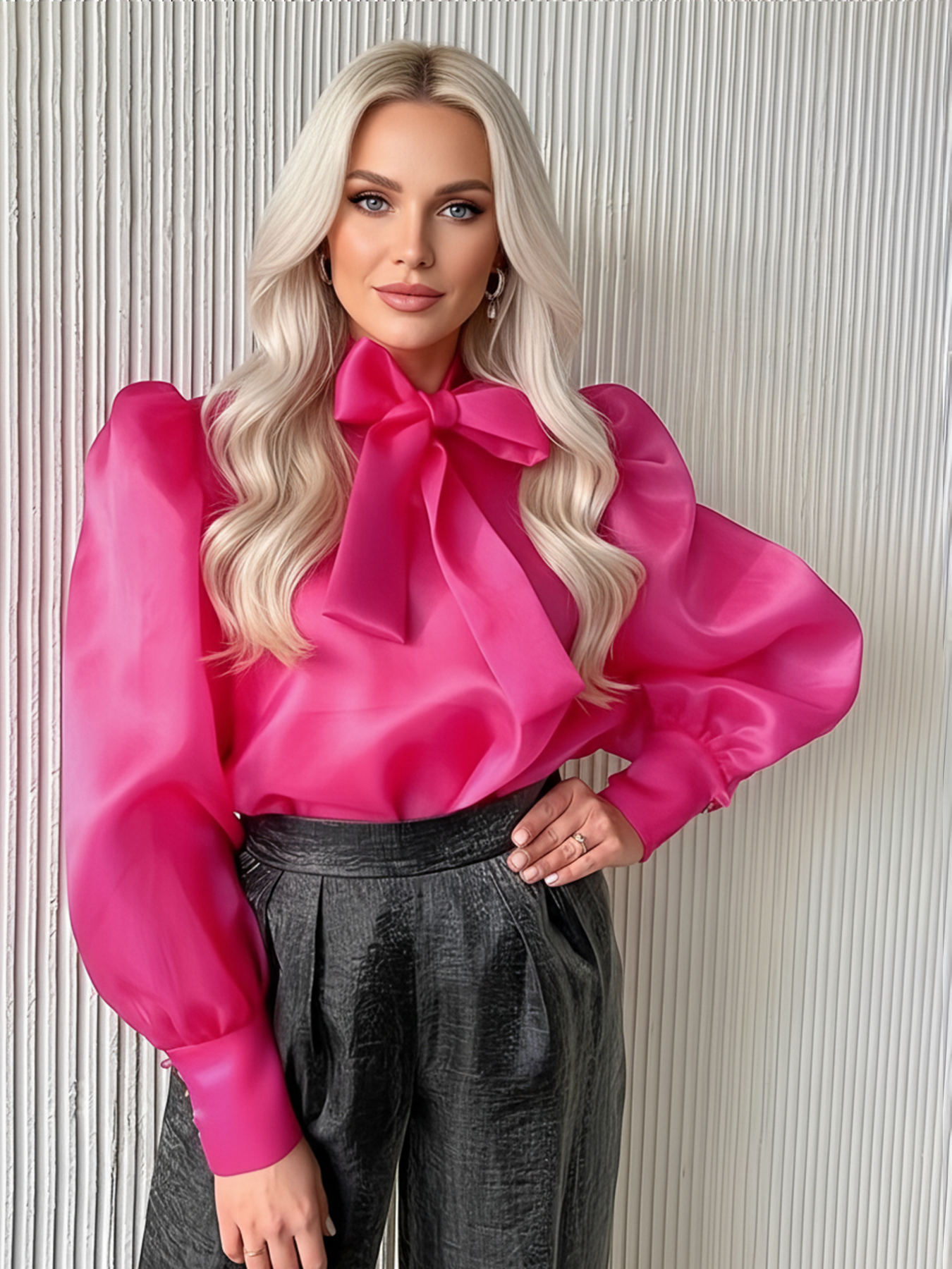 Plus Size Women's See-through  - Women'S Formal Wear Blouse reseña y precio