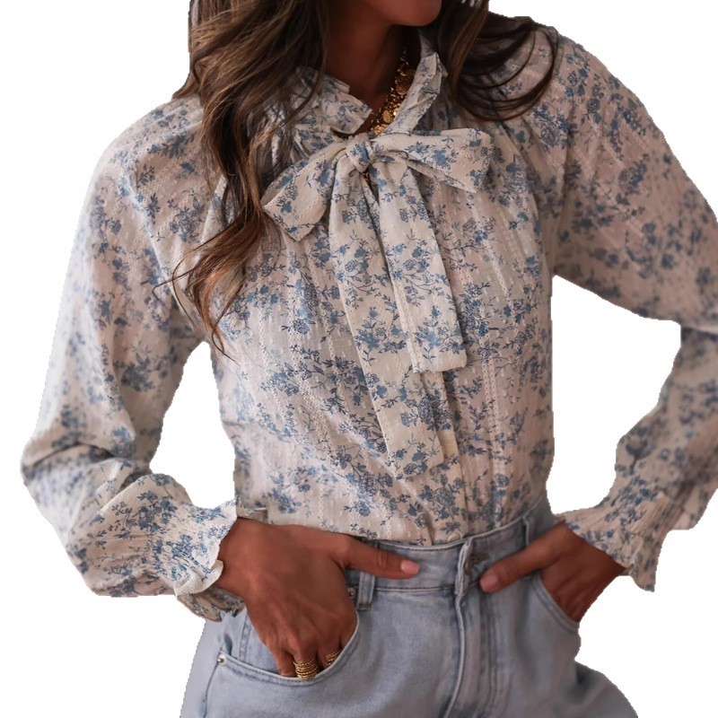 Womens Wear Bow Fashion Printe - Women'S Formal Evening Wear Tops reseña y precio