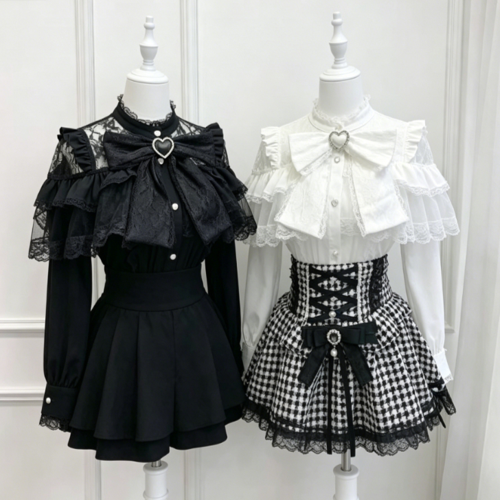 Kawaii Japanese Lolita Blouse  - Women'S Formal Evening Wear Tops reseña y precio