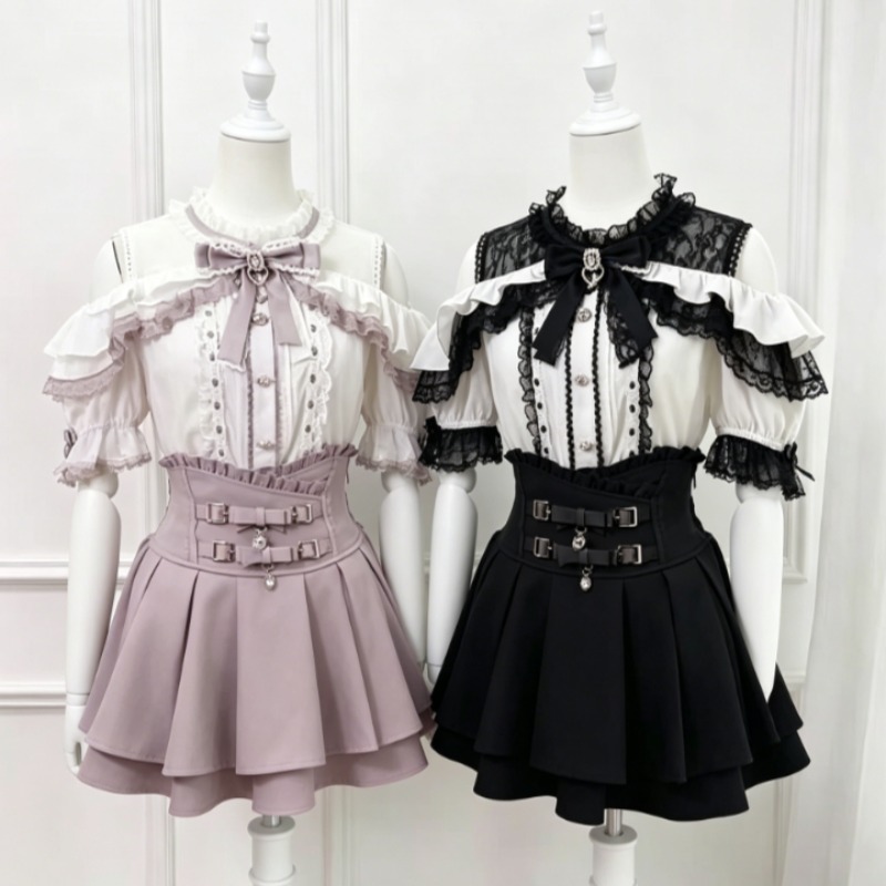Kawaii Japanese Lolita Blouse  - Women'S Formal Evening Wear Tops reseña y precio