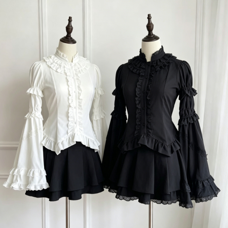 Kawaii Japanese Lolita Blouse  - Women'S Formal Evening Wear Tops reseña y precio