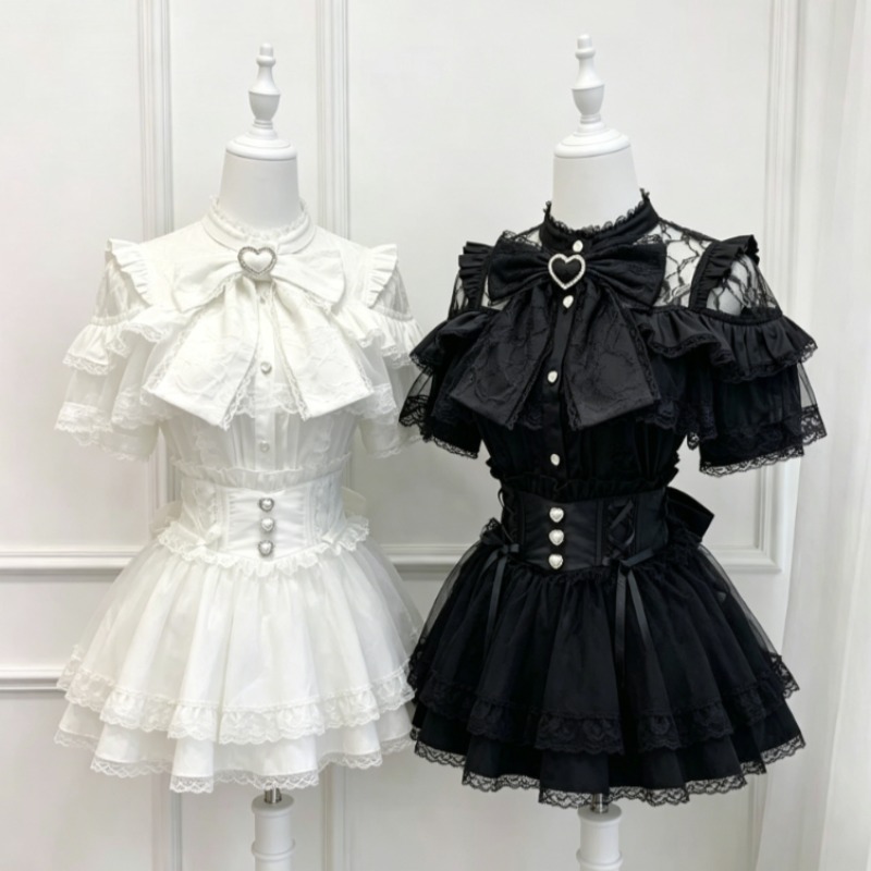 Kawaii Japanese Lolita Blouse  - Women'S Formal Evening Wear Tops reseña y precio