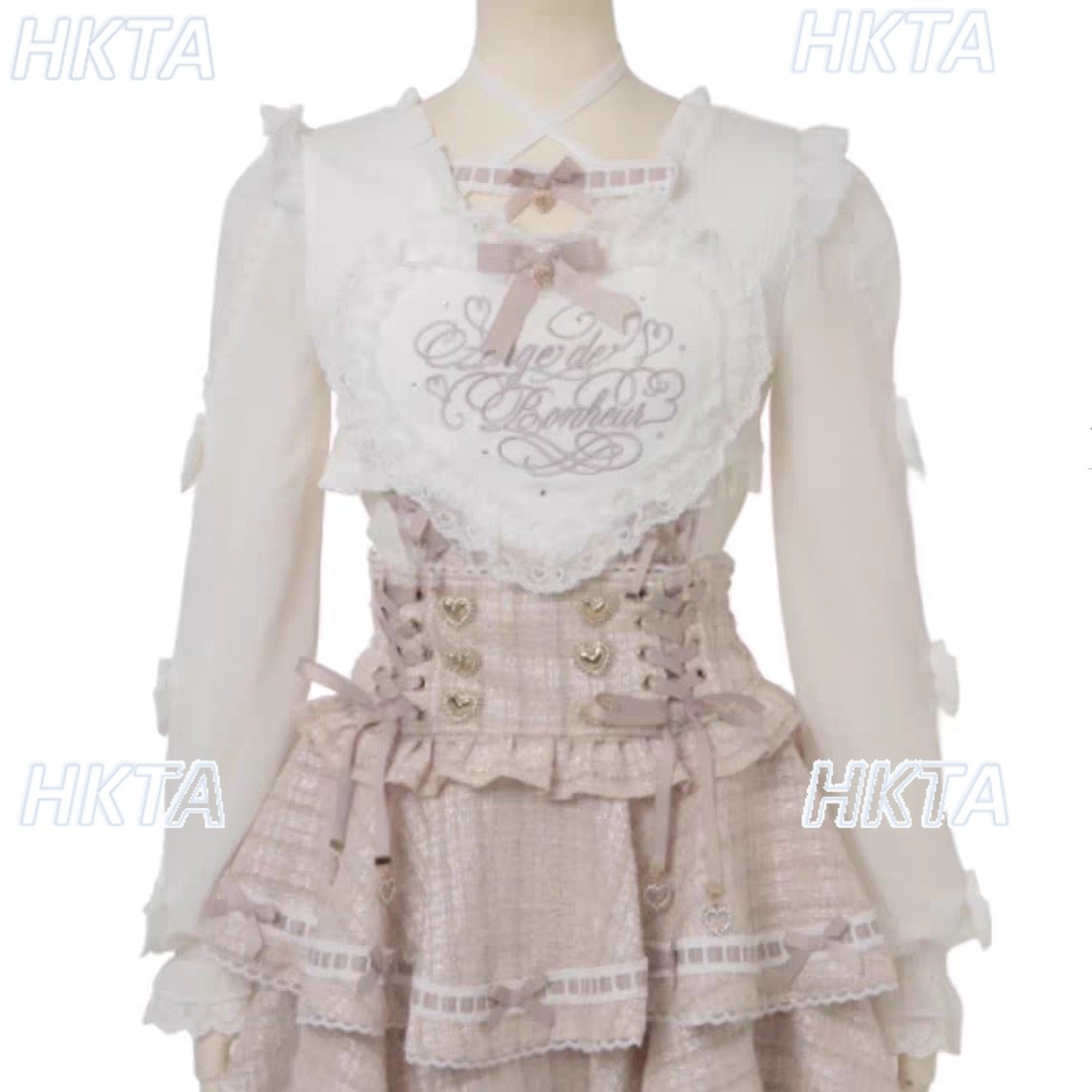 Japanese New Sweet Cute Pink W - Women'S Formal Wear Blouse reseña y precio