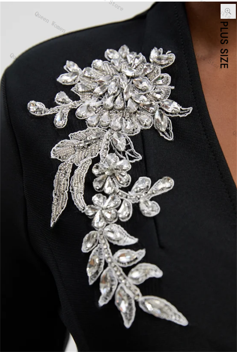Black Cotton Women Suit 1 Piec - Women'S Formal Wear For A Wedding Guest reseña y precio