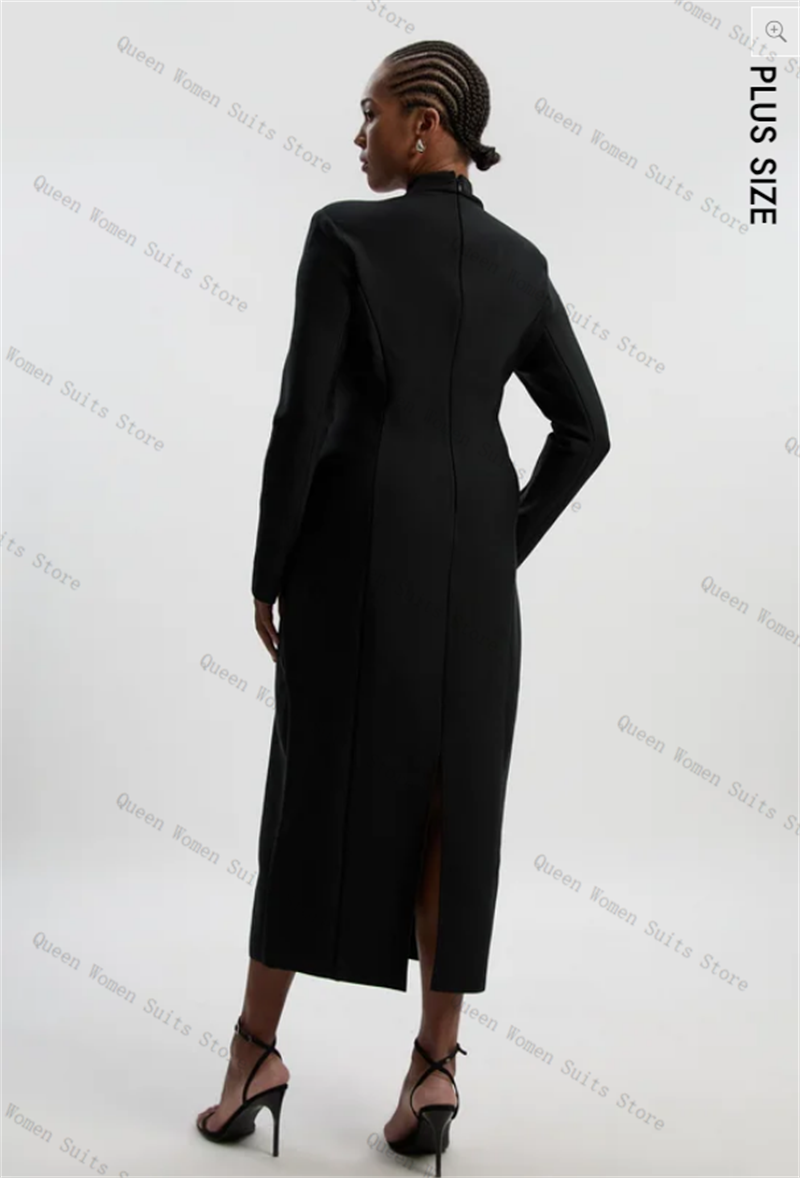 Black Cotton Women Suit 1 Piec - Women'S Formal Wear For A Wedding Guest reseña y precio